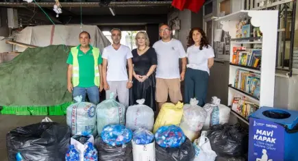 Karşıyaka’nın mavi kapakları tekerlekli sandalyeye dönüşecek