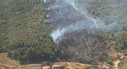 Balıkesir’de orman yangınına havadan ve karadan müdahale
