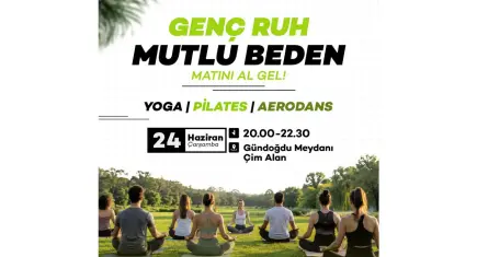 Gündoğdu’da yaz akşamlarına sağlıklı mola