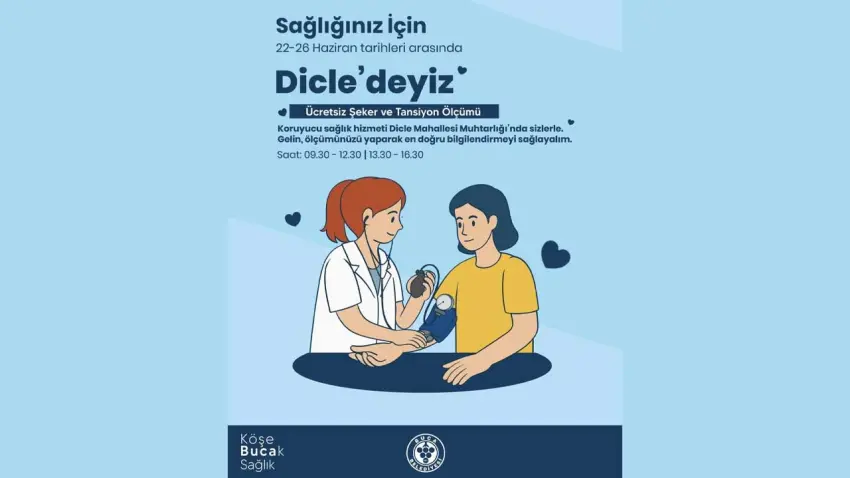 Köşe Bucak Sağlık bu hafta Dicle Mahallesi’nde haberinin görseli