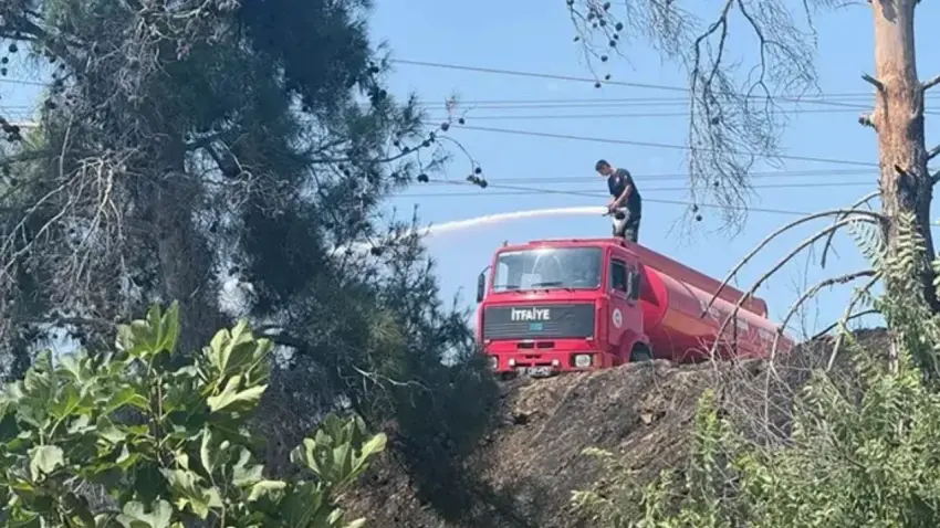Antalya'da iki farklı noktada orman yangını haberinin görseli