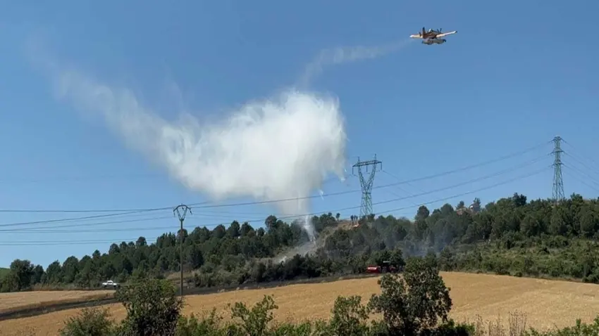 Çanakkale'de korkutan yangın! haberinin görseli