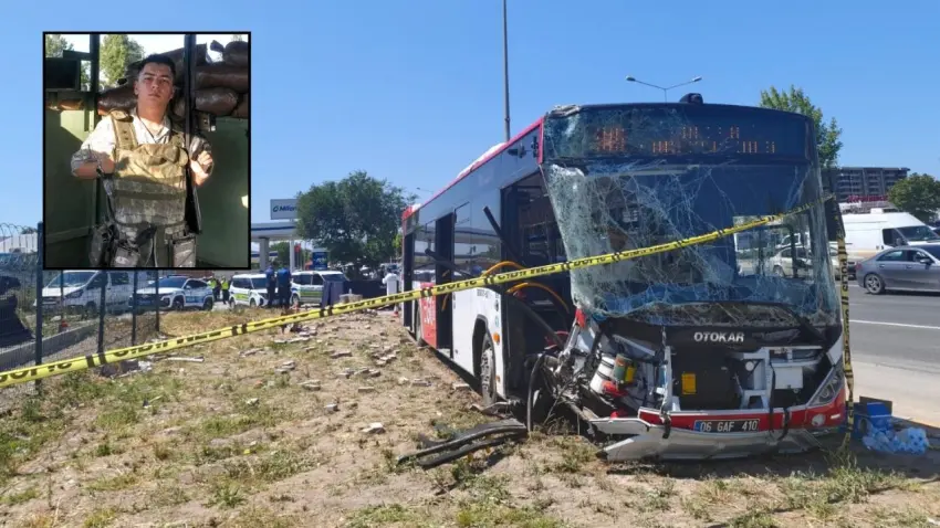 Ankara'daki otobüs kazasından acı haber: Ölen kişi hastaneden dönen asker çıktı haberinin görseli