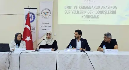 EÜ’de Suriyelilerin geri dönüş süreci masaya yatırıldı