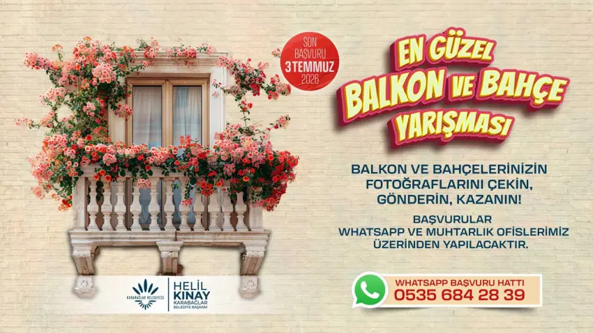 Karabağlar'dan "En Güzel Balkon ve Bahçe" yarışması