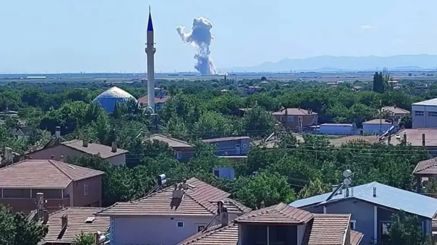 Niğde'de havai fişek fabrikasında patlama haberinin görseli