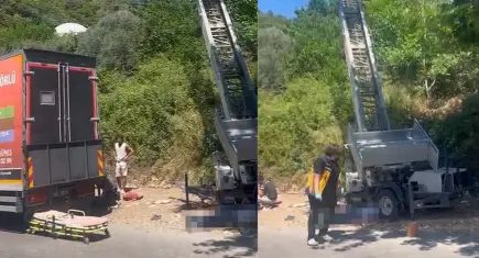 Antalya'da ölümlü nakliye faciası: Yük asansörü elektrik hattının üzerine düştü