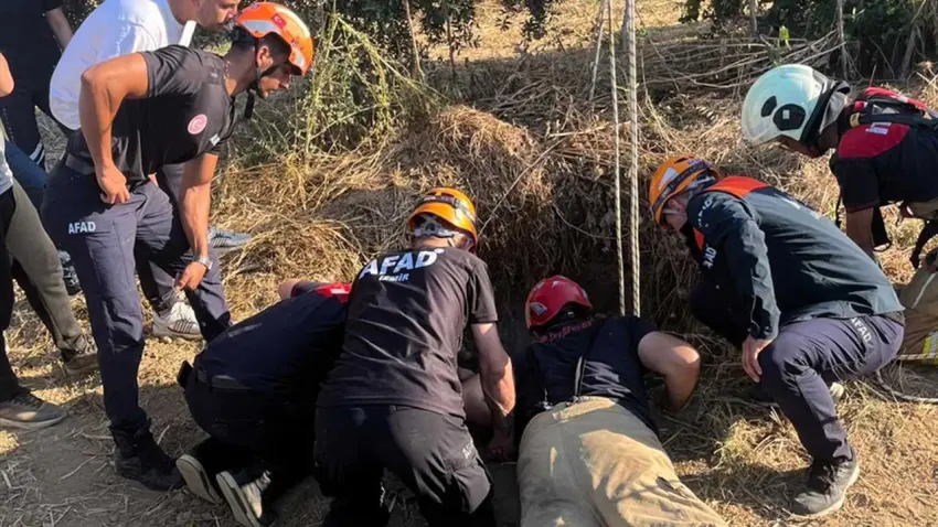İzmir’de kuyuya düşen adam yaşam mücadelesini kaybetti haberinin görseli