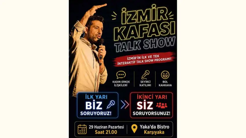 İzmir Kafası Talk Show, Yakada Pub'da izleyiciyle buluşuyor haberinin görseli
