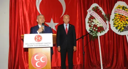 MHP Çeşme İlçe Başkanlığı'nda Galip Uluçam güven tazeledi