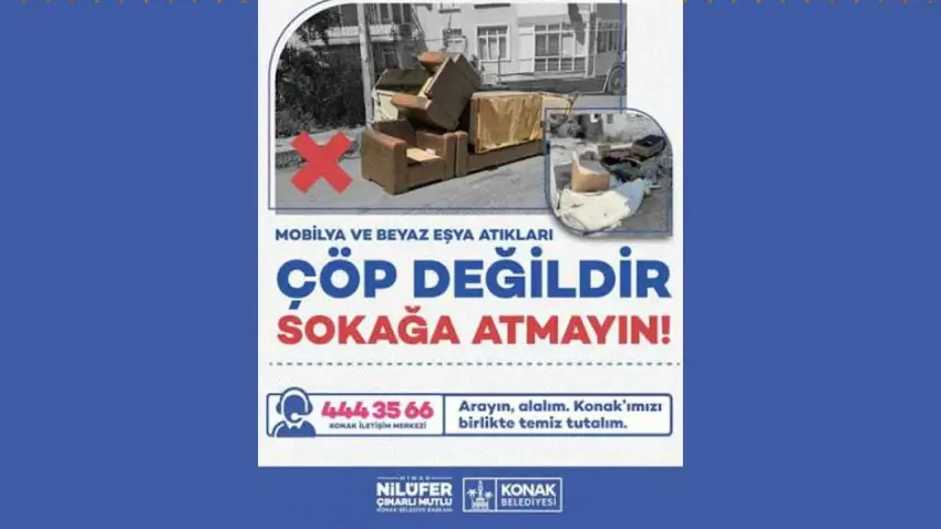 Başkan Mutlu’dan çağrı: Mobilya ve beyaz eşya atıkları çöp değildir haberinin görseli