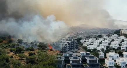 Dikili'deki korkutan yangından güzel haber: Alevler kontrol altına alındı!