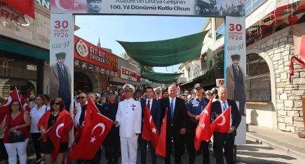 Urla’da Atatürk’ün ziyaretinin 100. yılı törenle kutlandı