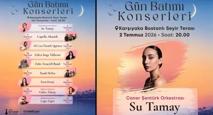 İzmir'de gün batımı müzikle buluşuyor: Bostanlı'da ücretsiz konserler başlıyor