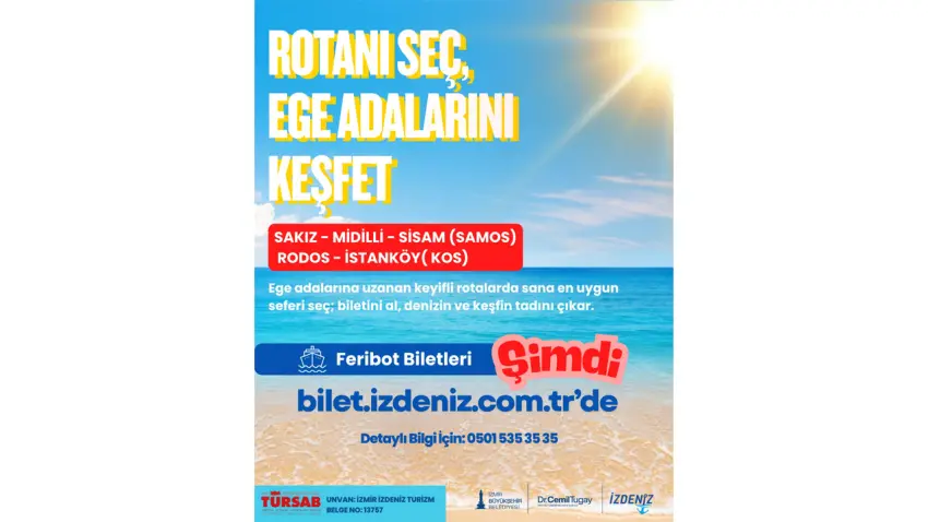 İZDENİZ'den Ege adalarına dijital bilet dönemi haberinin görseli
