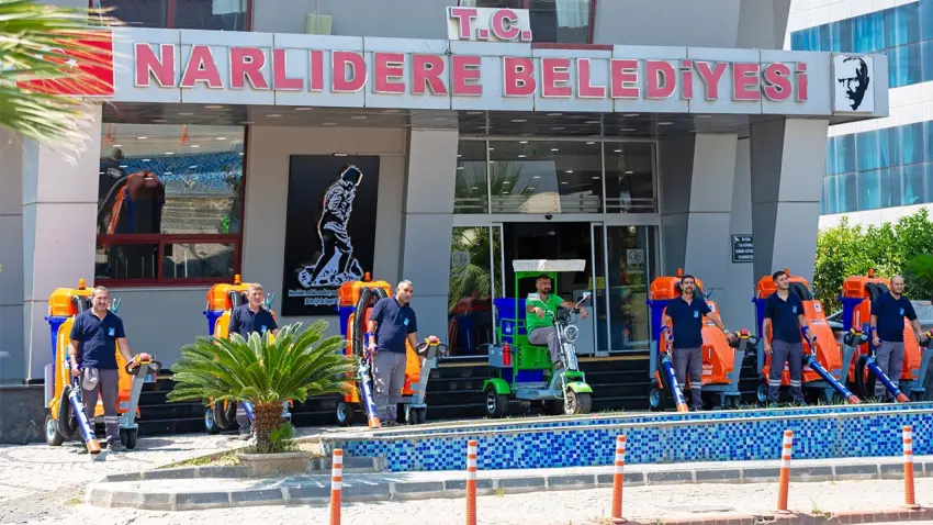 Narlıdere’de temizlik filosuna güç: Yeni nesil akülü süpürgeler göreve başladı haberinin görseli