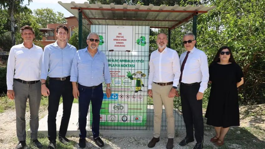 Tarım ilaçlarının boş ambalajları doğaya değil geri dönüşüme haberinin görseli