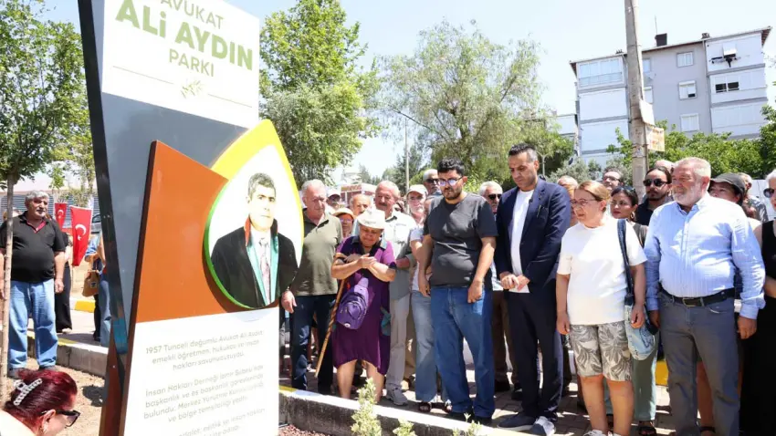 Avukat Ali Aydın’ın ismi Çiğli’de bir parka verildi haberinin görseli