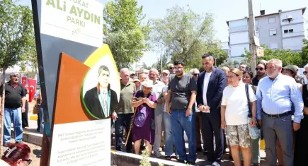 Avukat Ali Aydın’ın ismi Çiğli’de bir parka verildi