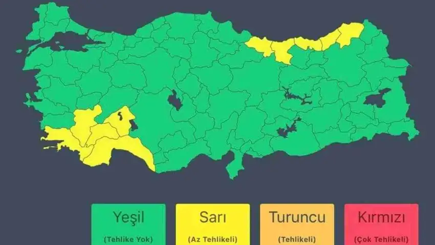 10 il için sağanak uyarısı yapıldı haberinin görseli