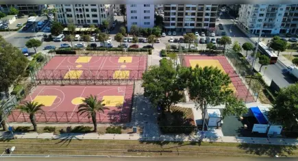 Göztepe sahili spor kompleksine dönüştü
