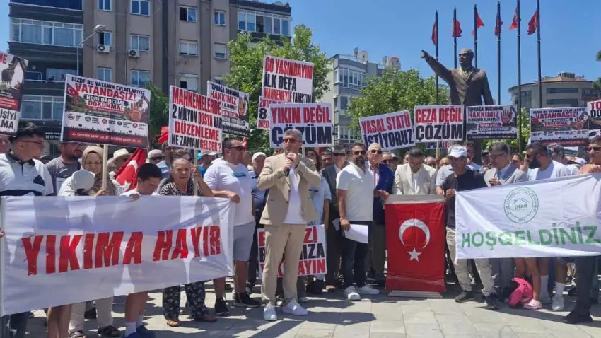 Hobi bahçesi sahiplerinden yıkım tepkisi: Yıkım değil yasal statü istiyoruz haberinin görseli