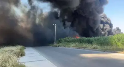 İzmir'de geri dönüşüm tesisinde yangın paniği