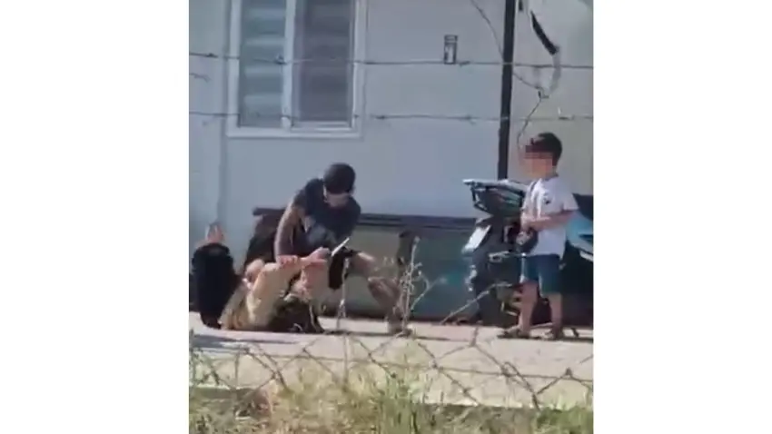 Hatay’da çocukların gözü önünde eşini darp etti haberinin görseli