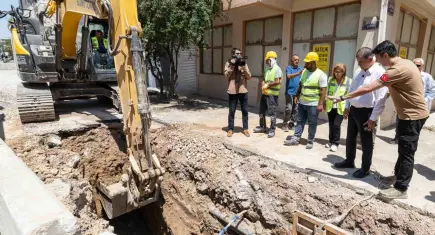 İZSU’nun Balatçık’taki altyapı projesinde çalışmalar sürüyor