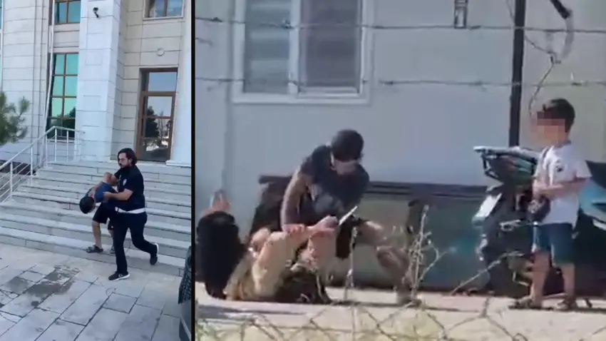 Eşini bıçak tehdidiyle darp eden şüpheli tutuklandı haberinin görseli