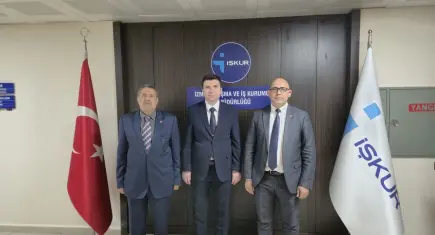 İLKSES Gazetesi’nden İzmir İŞKUR Müdürü Şeref Aktaş’a hayırlı olsun ziyareti