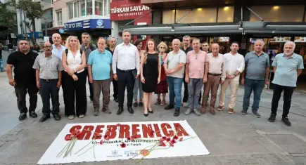Srebrenitsa Katliamı'nın kaybedilen canlar 31. yılında Konak’ta anıldı