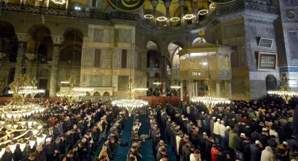 Ayasofya'nın yeniden ibadete açılışının üzerinden 6 yıl geçti