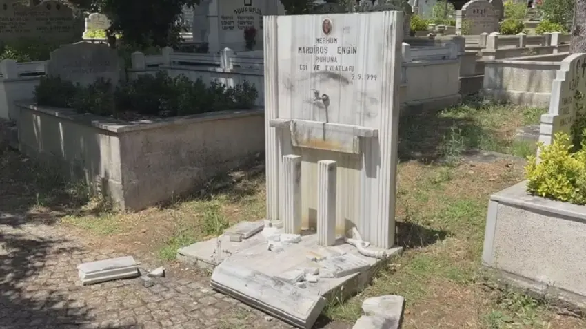 Ermeni mezarlığına saldıran şüpheli tutuklama talebiyle adliyede haberinin görseli