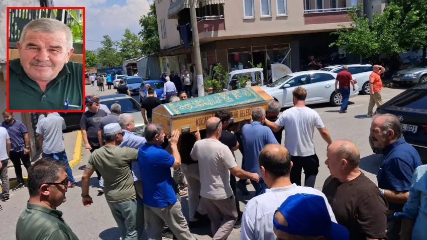 Yeğeninin pala ile öldürdüğü amca son yolculuğuna uğurlandı haberinin görseli