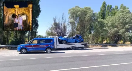 Aile ziyareti dönüşü kahreden kaza: Genç çift yaşamını yitirdi