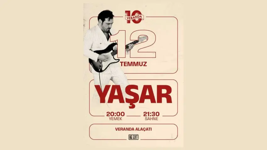 Veranda Alaçatı, 10. yılını Yaşar konseriyle kutlayacak haberinin görseli