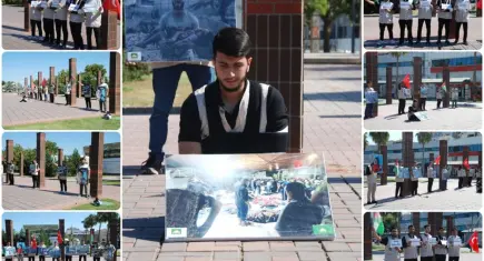 HÜDA PAR İzmir Gençlik Kolları'ndan Gazze için farkındalık etkinliği