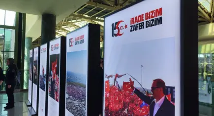15 Temmuz sergisi Adnan Menderes Havalimanı'nda kapılarını açtı