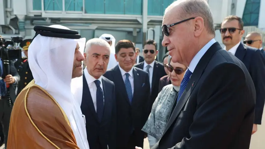 Cumhurbaşkanı Erdoğan'a Katar’da