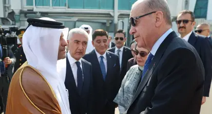 Cumhurbaşkanı Erdoğan'a Katar’da