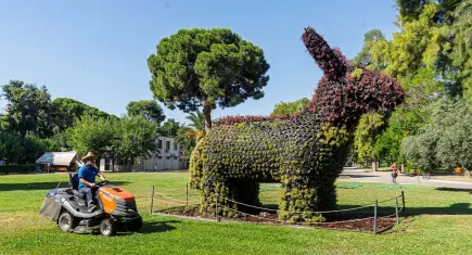 Kültürpark'a üç yeni bitkisel heykel