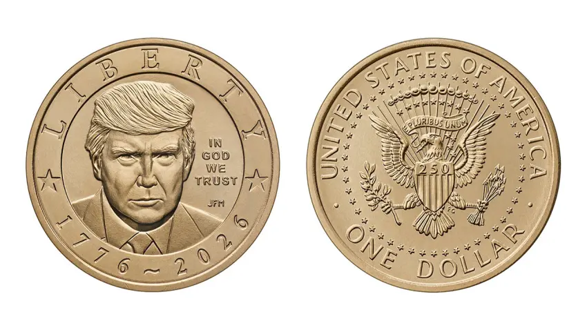 ABD, bağımsızlığının 250. yılına özel Trump portreli altın para basacak haberinin görseli