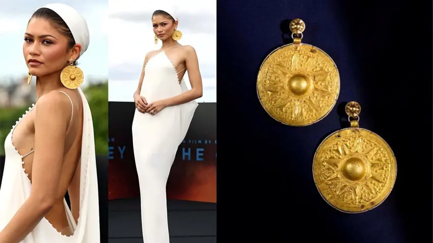 Zendaya, The Odyssey galasında: Taktığı küpelerin 3 bin yıllık tarihi eser olduğu ortaya çıktı haberinin görseli