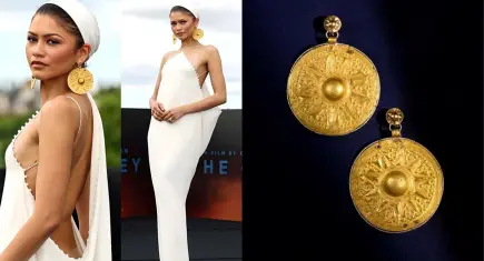 Zendaya, The Odyssey galasında: Taktığı küpelerin 3 bin yıllık tarihi eser olduğu ortaya çıktı