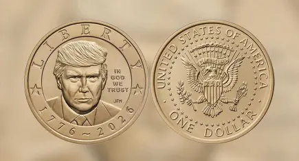 ABD'den 250. yıla özel karar: Üzerinde Trump'ın olduğu 1 dolarlık altın para basılacak!