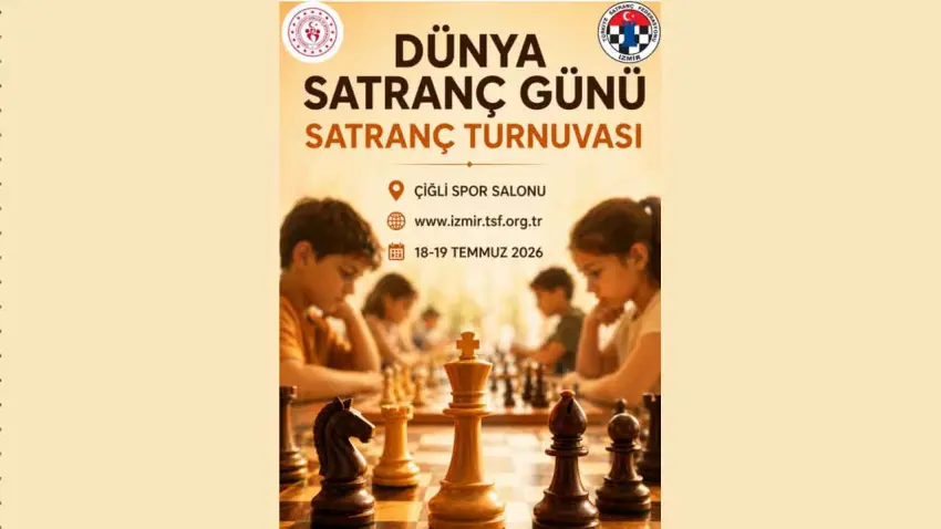 Dünya Satranç Günü Turnuvası Çiğli'de düzenlenecek haberinin görseli
