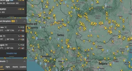 Fenerbahçe'nin yeni transferi  Greenwood yolda: THY uçağı flightRadar24'te zirvede