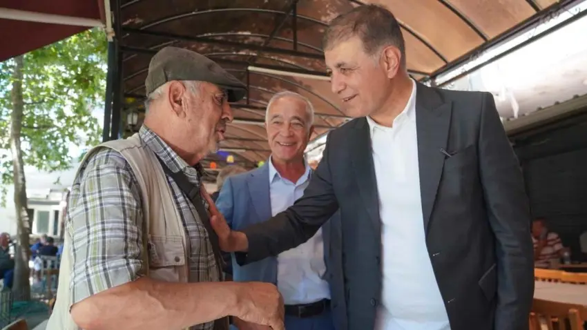 Başkan Tugay Seferihisar’da çalışmaları yerinde inceledi haberinin görseli
