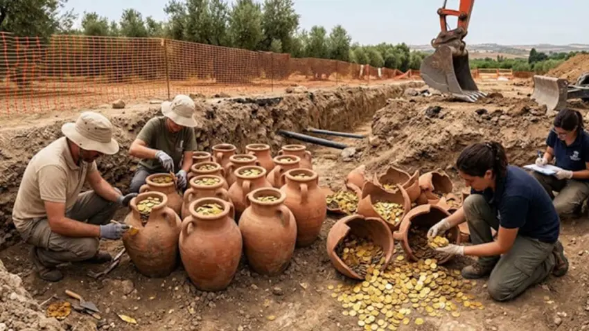İş makinesinin kepçesine takılan hazine: 600 kilo altın bulundu! haberinin görseli